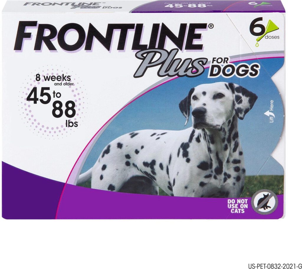 Frontline Plus Topical Flea  Tick for Dogs