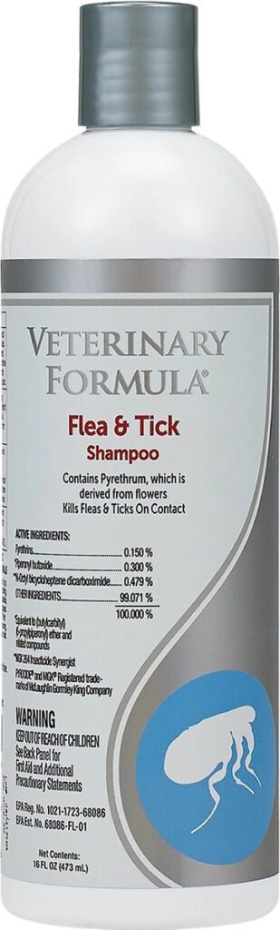 Veterinary Formula Clinical Care Dog Flea  Tick Shampoo 