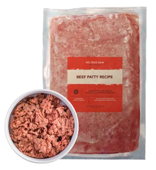 We Feed Raw Beef Patty Total Vet We Feed Raw Beef Patty