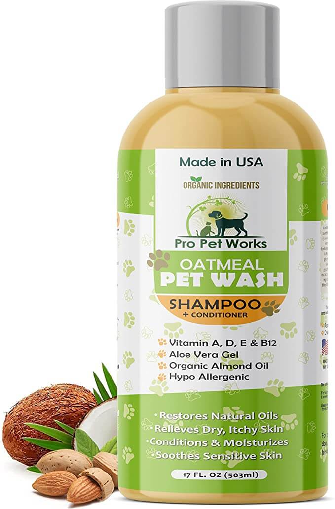 Total Vet Pro Pet Works Organic 5 in 1 Oatmeal Dog Shampoo and Conditioner