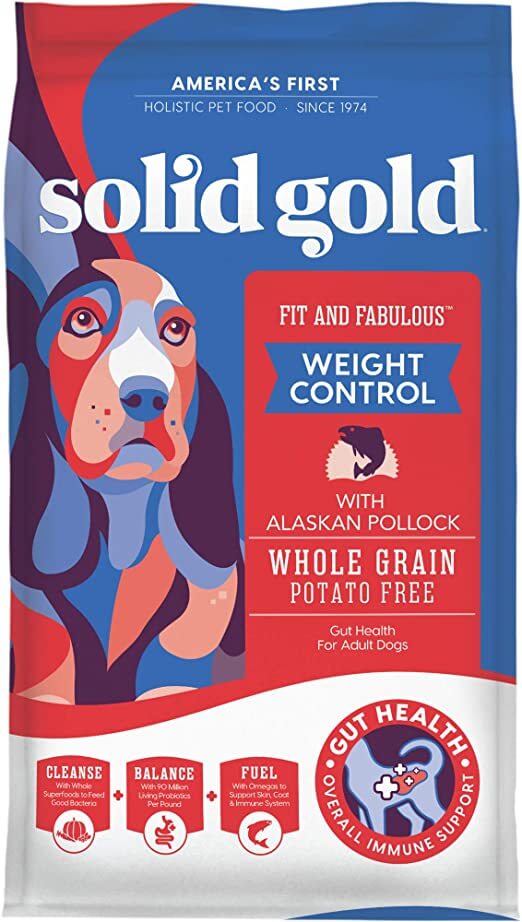 Solid Gold Fit  Fabulous High Fiber Weight Control Dog Food