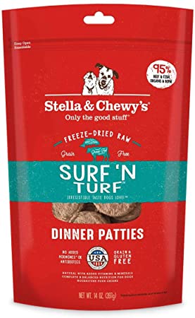 Total Vet Stella Chewys Freeze Dried Raw Dinner Patties Grain Free Dog Food