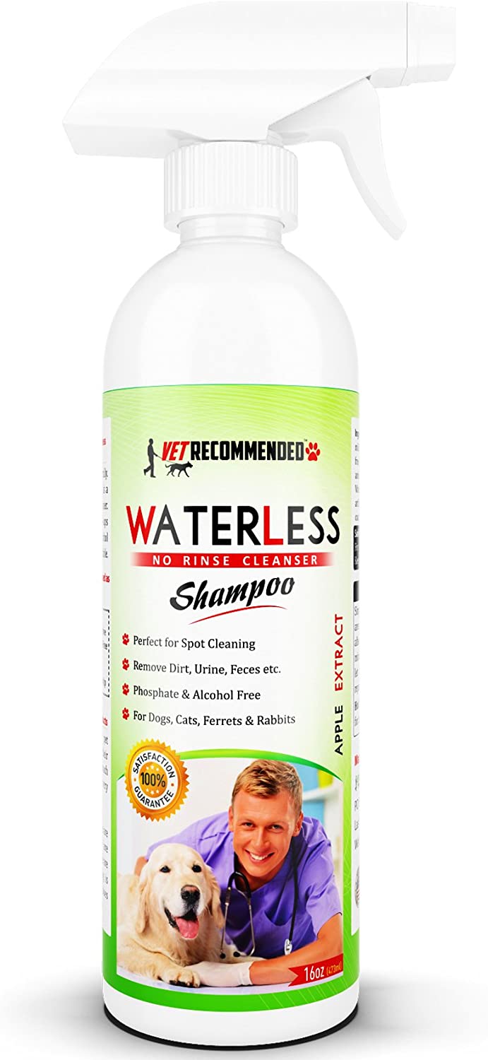 Total Vet Vet recommended waterless dog shampoo