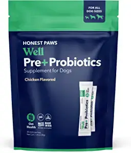 Honest Paws Well Pre+ Probiotics for Cats  Dogs