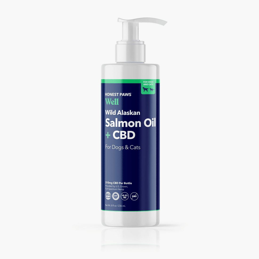 Total Vet honest paws wild alaskan salmon oil with CBD