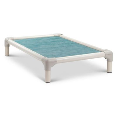 Elevated bed with bolsters