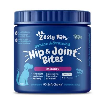 Zesty Paws Senior Advanced Hip  Joint Mobility Bites